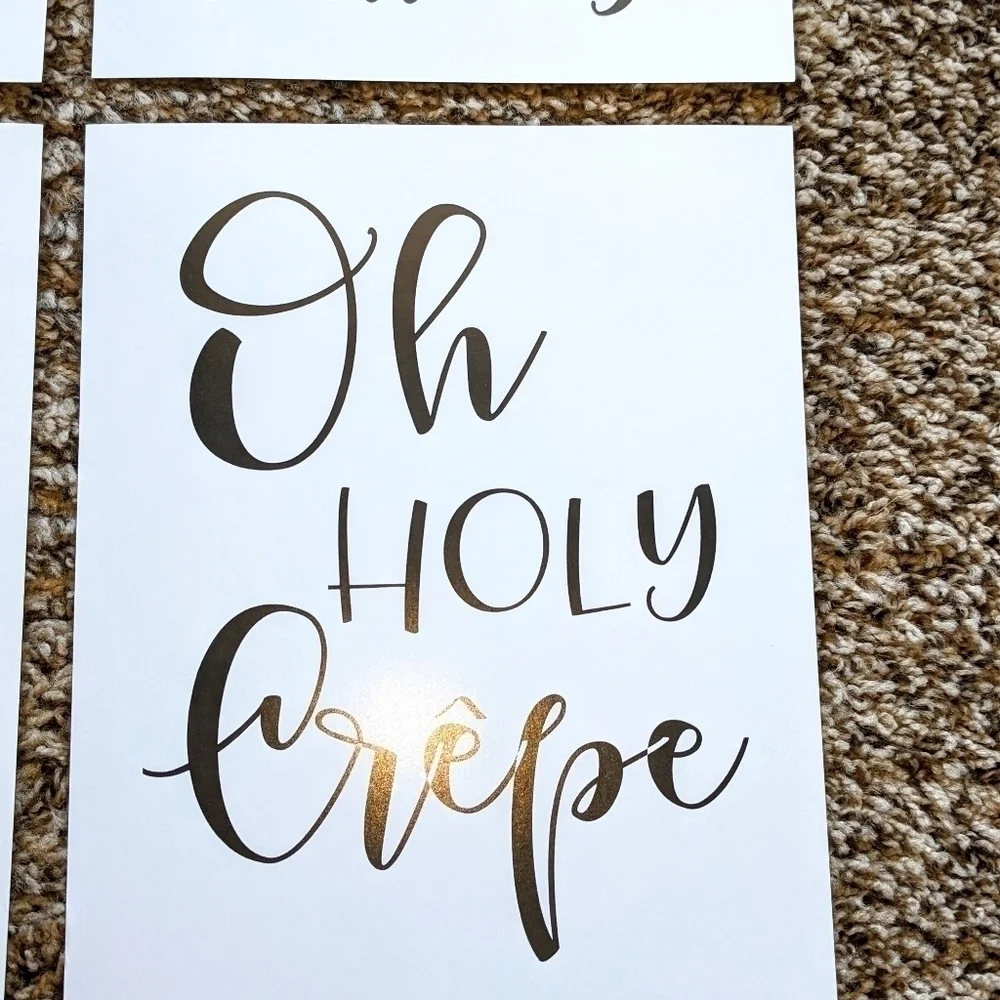 Funny Kitchen Quote Set Prints NWOT
